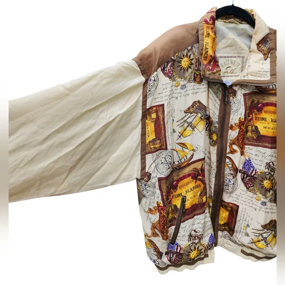 EAST WEST SILKS light windbreaker zip up jacket, size 1X - Picture 3 of 8